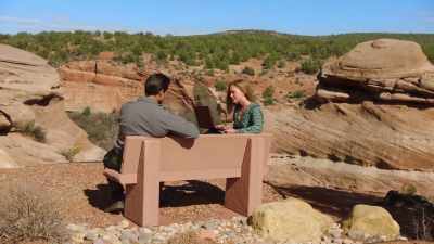 Father says people
have been living here - Love in Zion National: A National Park Romance