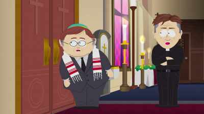 Father, we're with some
people who are trying to finish - South Park: Post COVID: The Return of COVID