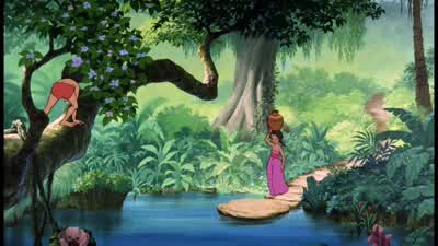 Father's hunting in the forestMother's cooking in the homeI must go to fetch the waterTill the day that I am grownTill I'm grownI must go to fetch the waterTill the day that I am grownThen I will have a handsome husbandAnd a daughter of my ownAnd I'll - The Jungle Book