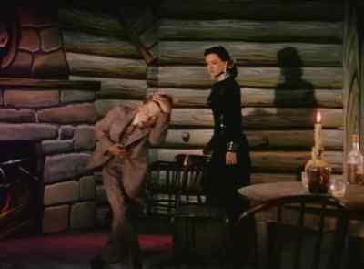 '"Fearless plays his part so good
that even Dangerous Dora is fooled. - By the Light of the Silvery Moon
