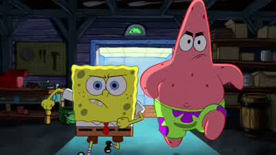 Feast your eyes PatrickWhat is itThe Patty WagonMr Krabs uses it for promotional reasonsLet me show you some of its featuresSesame seed finishsteel belted picklesgrilled leather interiorAnd under the hooda fuel injected French fryer with dual overhead - The SpongeBob SquarePants Movie