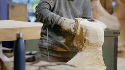 Feeling time pressure,
he's making changes. - Handmade: Britain's Best Woodworker