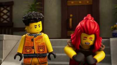 -Feels good! Yeah!
-[door creaks] - LEGO Ninjago: Dragons Rising
