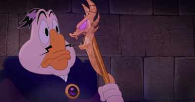 Felldrake: No, you nincompoop!
I'm not dead, I'm a staff! - Legend of the Three Caballeros