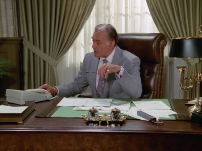 [female #1] Mr. Carson,
Mrs. Ewing is here. - Dallas