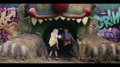 FEMALE VOICE: Hey!
- (BOTH SCREAM) - Crazy Fun Park