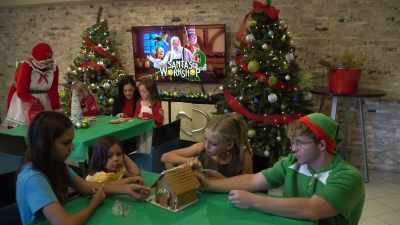 [festive holiday music playing over PA system] - Colorado Christmas
