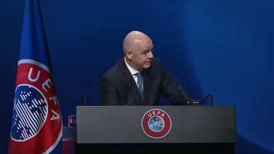 FIFA is here, and I'm here today
as the FIFA President, - Super Greed: The Fight for Football