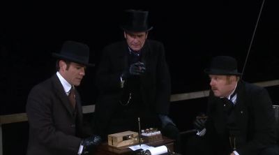Fifty yards and closing. - Murdoch Mysteries