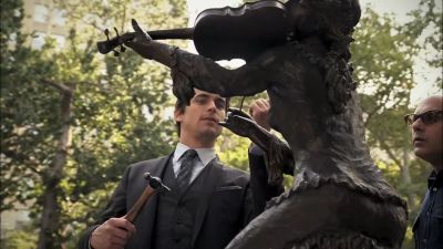 Figured it was safer here
than in a safety deposit box... - White Collar