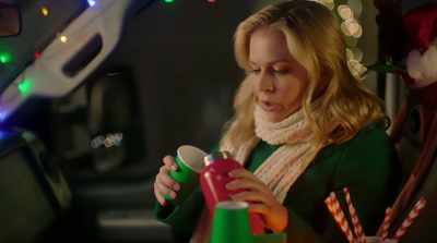 - ♪ Fill your stocking
to the brim ♪ - Dear Christmas