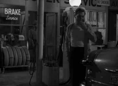Fill her up? No. I need a
new bulb for my taillight. - Alfred Hitchcock Presents