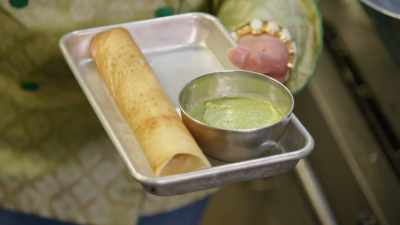 Filled with
spiced turmeric potato - No Recipe Road Trip With the Try Guys
