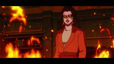 -Filthy Neanderthal.
-[growls] - X-Men '97