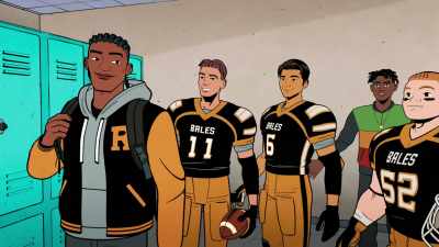 - Finally. Finally.
- Our star quarterback, everybody! - Your Friendly Neighborhood Spider-Man
