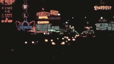 Finally you see those
lights of Las Vegas, - Shadow of a Wheel