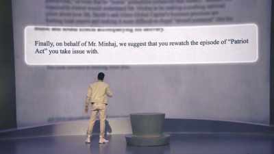 "Finally, we suggest you rewatch
the episode you take issue with." - Hasan Minhaj: The King's Jester