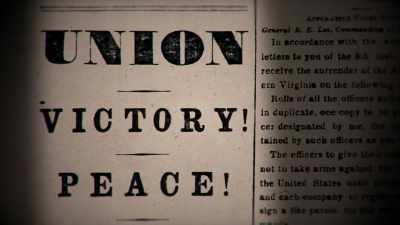 Finally the Civil
War comes to an end. - Abraham Lincoln