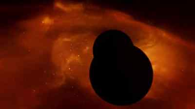 Finally,
the two black holes merge. - How the Universe Works