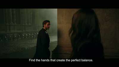 Find the hands 
that create the perfect balance. - Entering Red