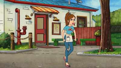 -Fine, Louise.
-(door chimes) - Bless the Harts