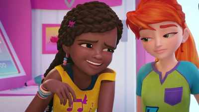 Fine, the shark can stay.
Away from me. - LEGO Friends: Girls on a Mission