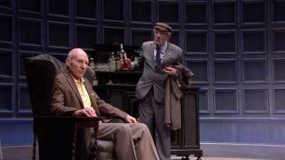 Finish the bottle.
Doctor's orders - National Theatre Live: No Man's Land