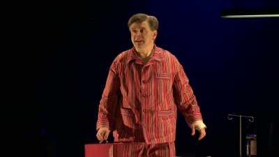 Finished! The noisy member
for Ebbw Vale is finished. - National Theatre Live: Nye