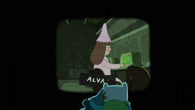 Finn: Hey, that's you!
Your name's Alva. - Adventure Time