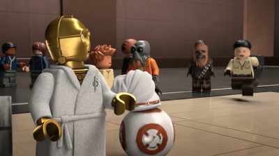 -Finn! There you are.
-Hey! I was just looking for everyone. - Lego Star Wars Summer Vacation