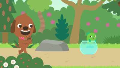 Fins, look at this. A pinecone family. - Sago Mini Friends