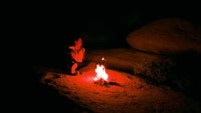 (fire crackles) - Over The Red River