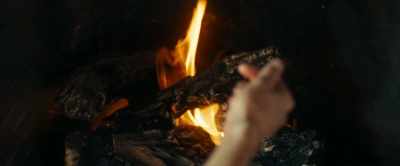 - [fire crackling]
- [music concludes] - Red Right Hand