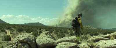 (FIRE CRACKLING,
POPPING IN DISTANCE) - Only the Brave