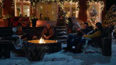 [fire crackling] - Our Christmas Mural