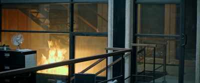 [fire crackling] - Copshop