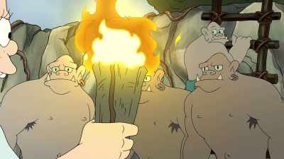 Fire! Fire! See the end of this stick? - Disenchantment
