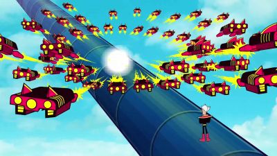 -Fire!
-[FIRING] - Teen Titans Go!