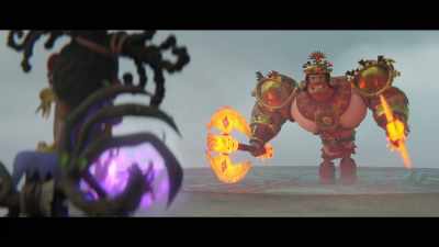 - Fire and heat mi gente.
- Let these axes be caliente. - Maya and the Three