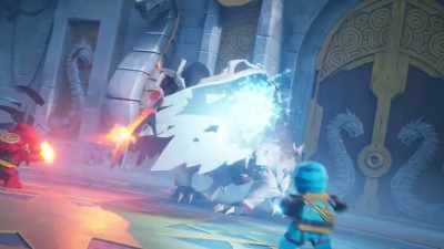 [fire and ice crackling] - LEGO Ninjago: Dragons Rising