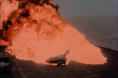 Fire on the flight deck!
Fire on the flight deck! - Men of the Fighting Lady