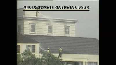Firefighters
are hosing down roofs - Yellowstone: One-Fifty