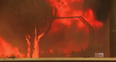 Firefighters had to stay
to try to defend. - A Fire Inside