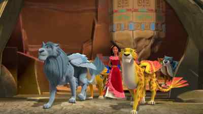 -[fireworks exploding]
-[all] Surprise! - Elena of Avalor