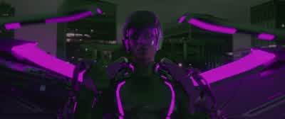 Firing up the laser. - TRON: Ares