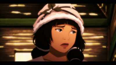 First a cough, then a gasp.
Then they, um... - ARK: The Animated Series