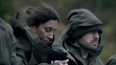 First to face the backwards dive - Celebrity SAS: Who Dares Wins