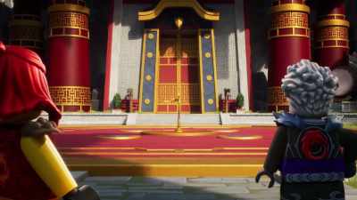 First to get it out
of the circle wins! - LEGO Ninjago: Dragons Rising