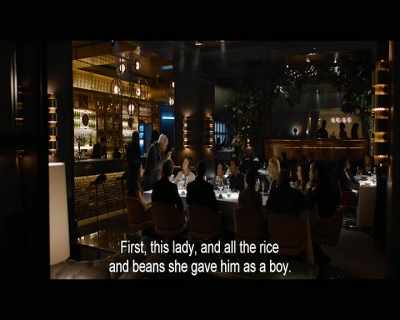 First, this lady, and all the rice
and beans she gave him as a boy. - Yuli