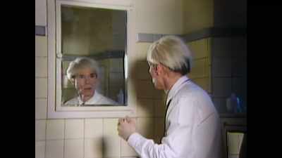 First line: "I don't wanna talk about
men wearing make-up." - The Andy Warhol Diaries